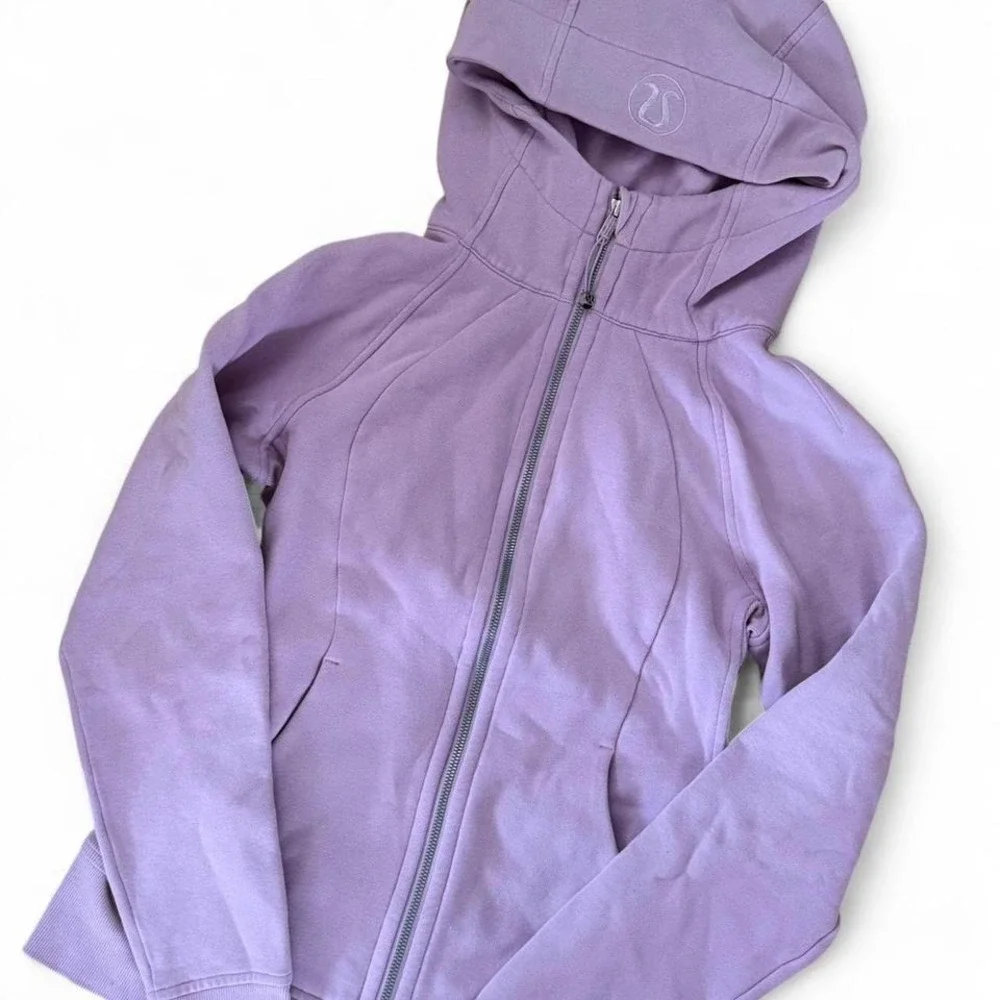 Lavender Lululemon zip‎ up sweatshirt